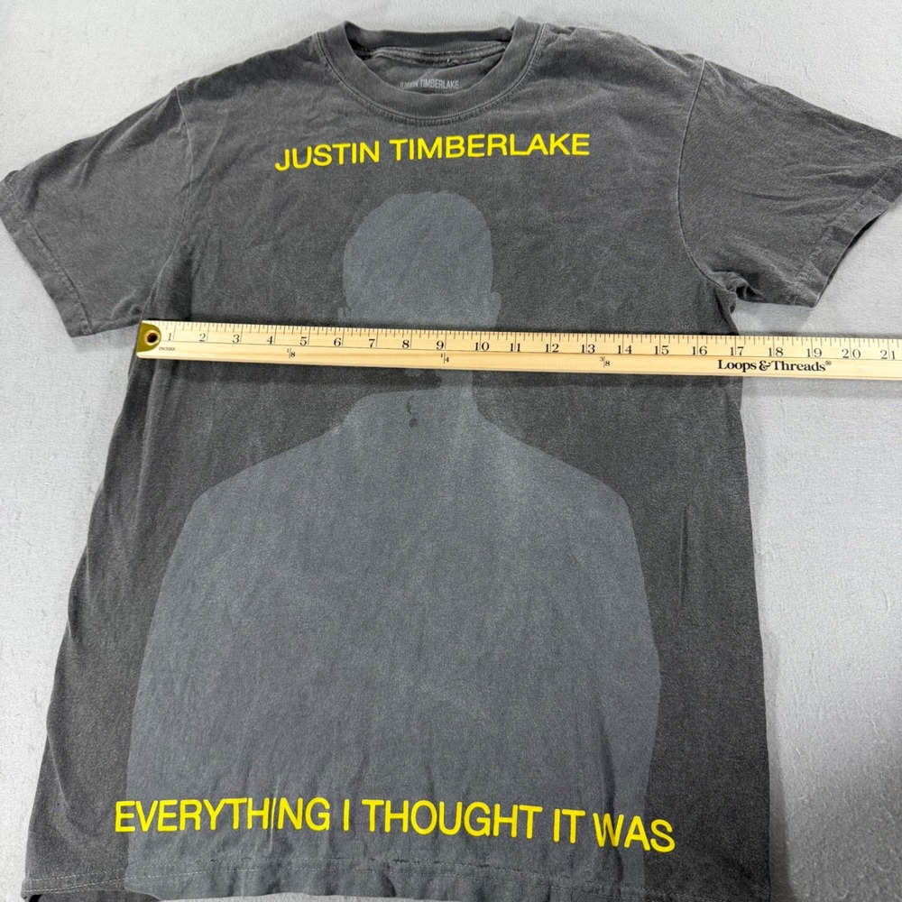 Justin Timberlake 2024 Tour T-Shirt Mens Small Black Graphic Tee - Picture 5 of 5